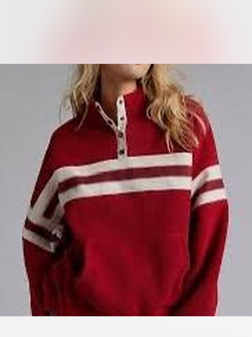 Urban Outfitters (BDG) Lodge Printed Fleece Quarter Snap Pullover - Picture 2 of 5